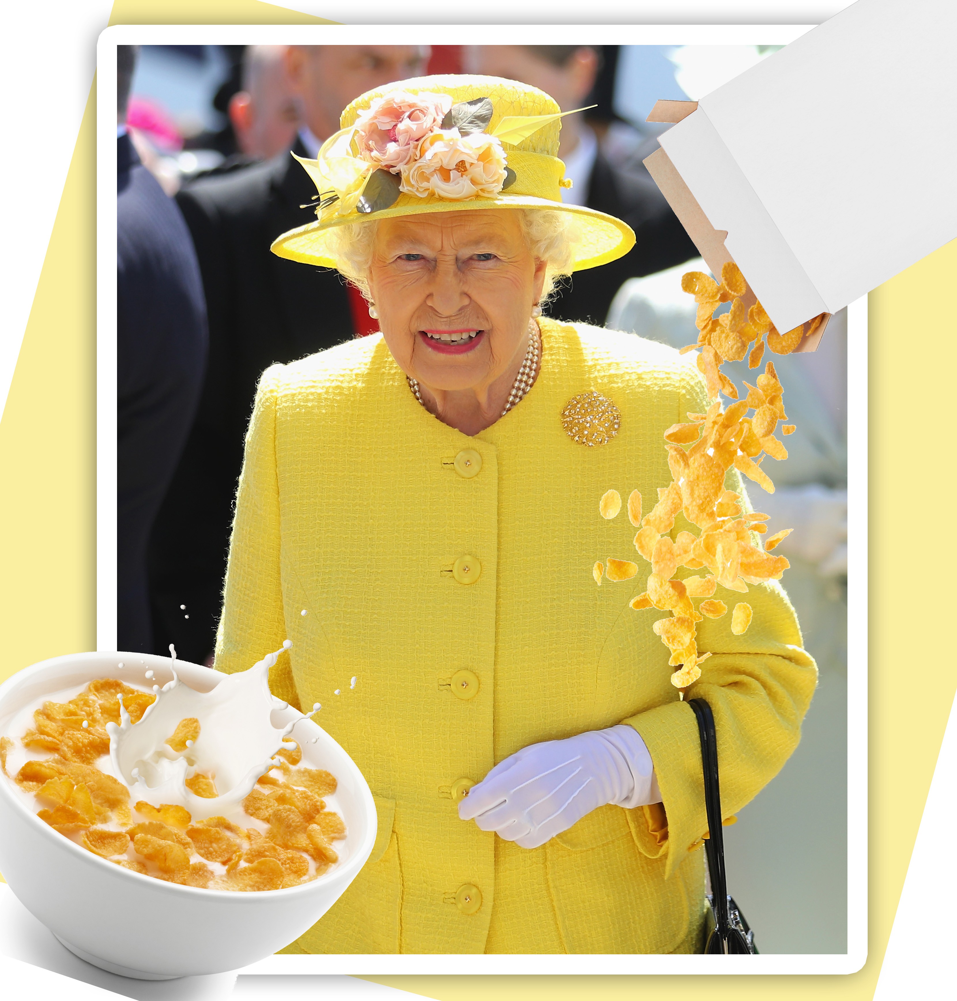 Rainha Elizabeth II: fã de cereal matinal (Foto: Getty Images e Thinkstock)