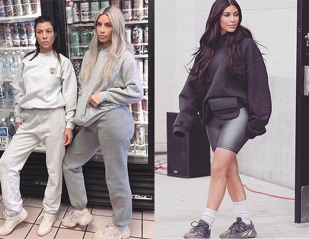 Kim Kardashian e as irmãs são dãs do moletom (e conjuntinhos iguais) (Foto: Instagram)