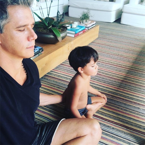 Marcio Garcia e filho João (Foto: Reprodução/Instagram)